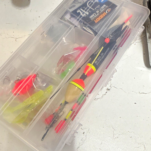 Clear plastic tackle box - clear,