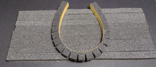 10x slotted float foam - slotted, strips